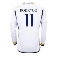 Billiga Real Madrid Rodrygo Goes #11 Hemma fotbollskläder 2023-24 Långärmad